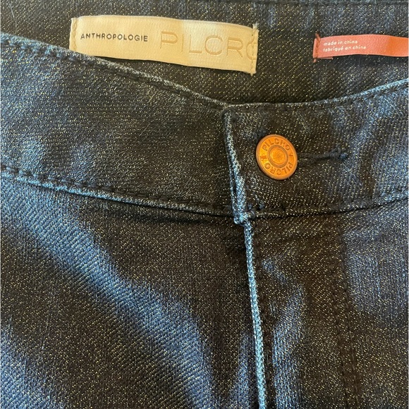 Anthropologie Pilcro Shimmer High Rise Denim Legging Ladies 29 - Picture 5 of 6